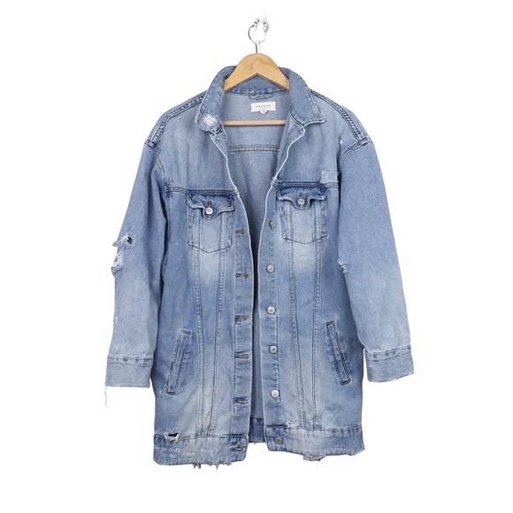 pacsun distressed denim jacket